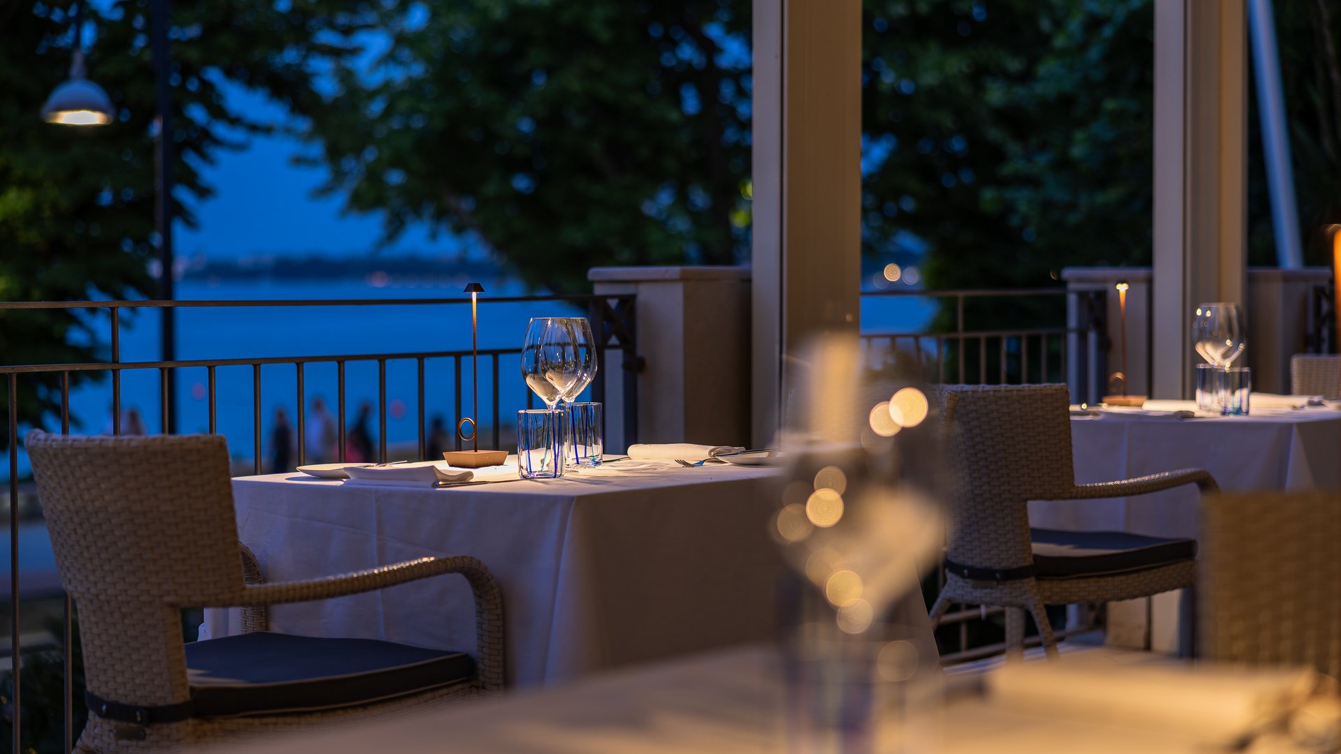 Romantisches Restaurant am Gardasee
